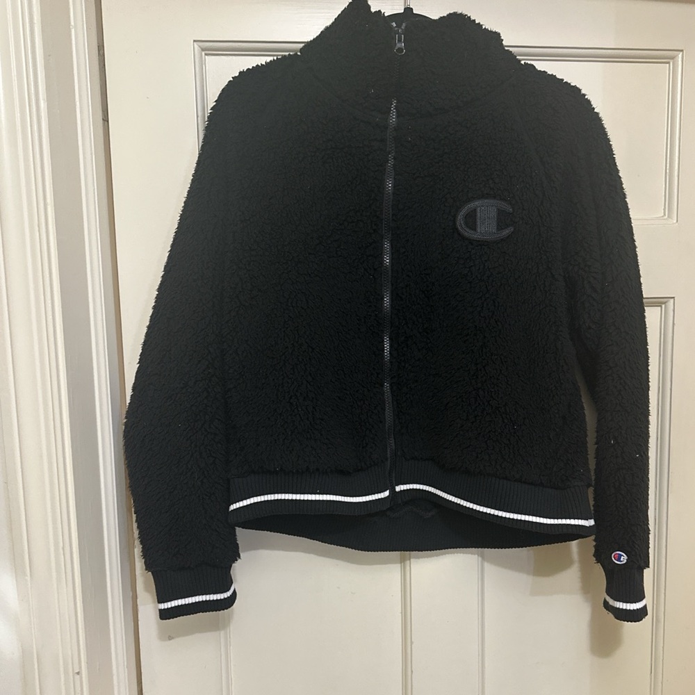 Champion Black Sherpa Jacket